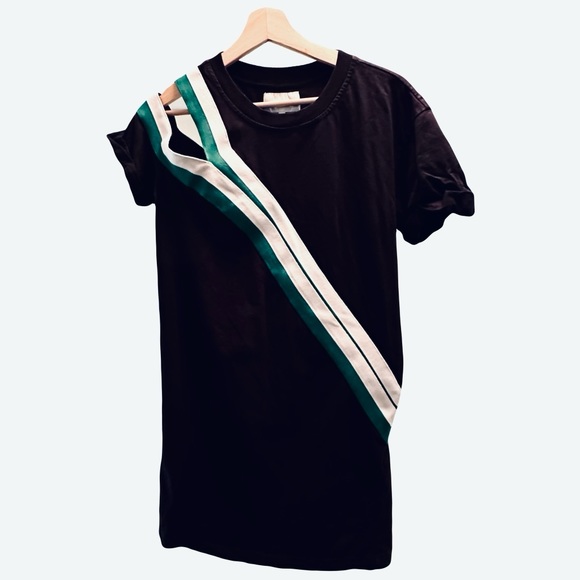 Current Elliot The Silt Striped Tee Dress 0 - Picture 3 of 7